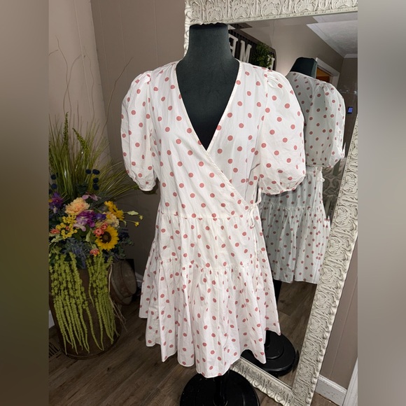 J. Crew • Puff Sleeve Cotton Poplin Wrap Dress - Picture 7 of 12